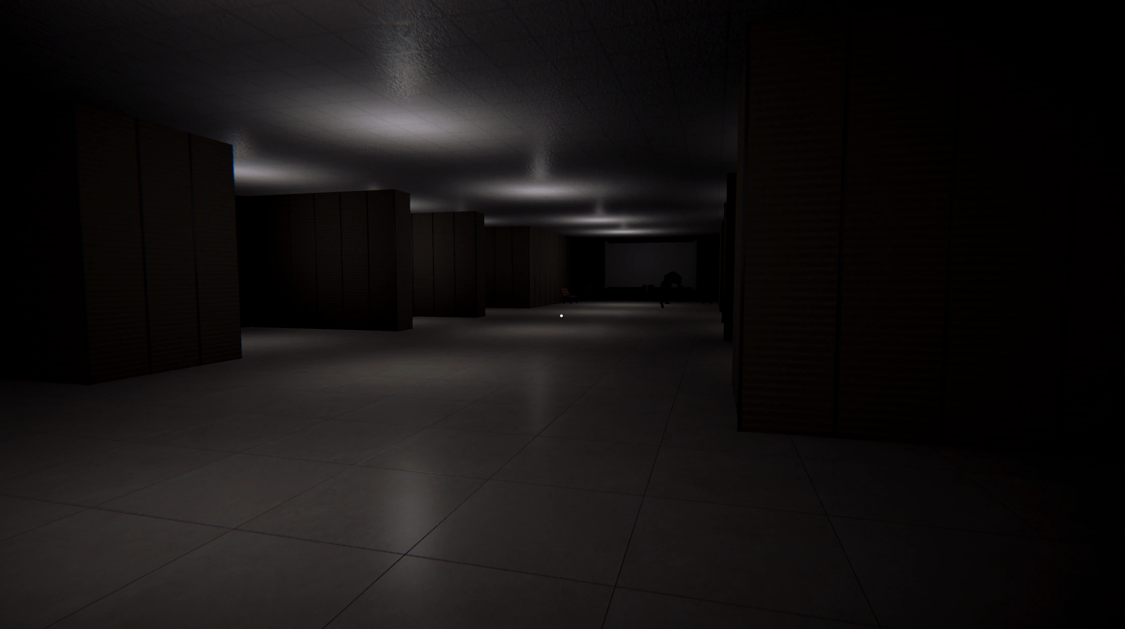 A hallway where the monster is wandering